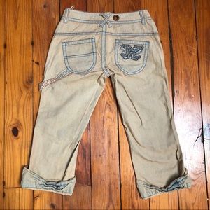 NWOT Free people 25 cropped pant navy detail cargo capris